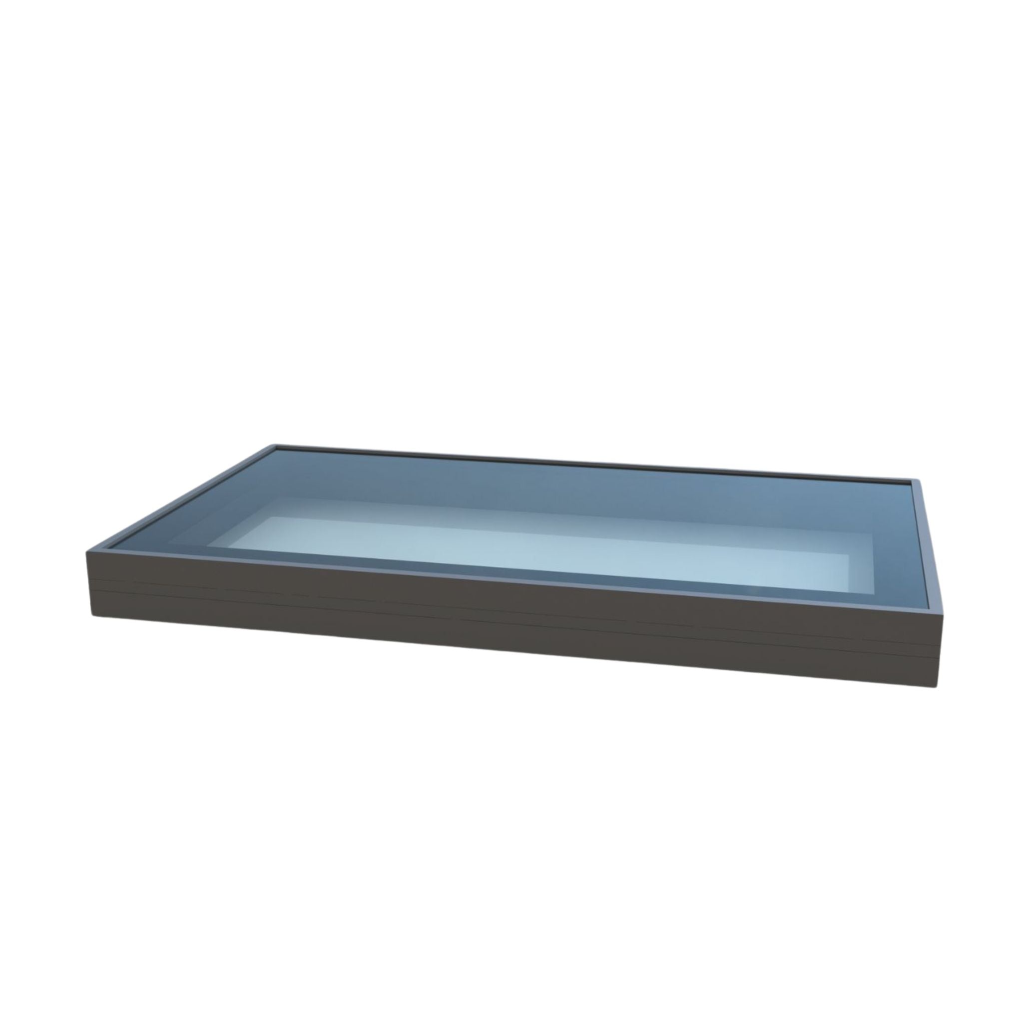100 x 100 cm Aluminium dakraam – Dubbel glas