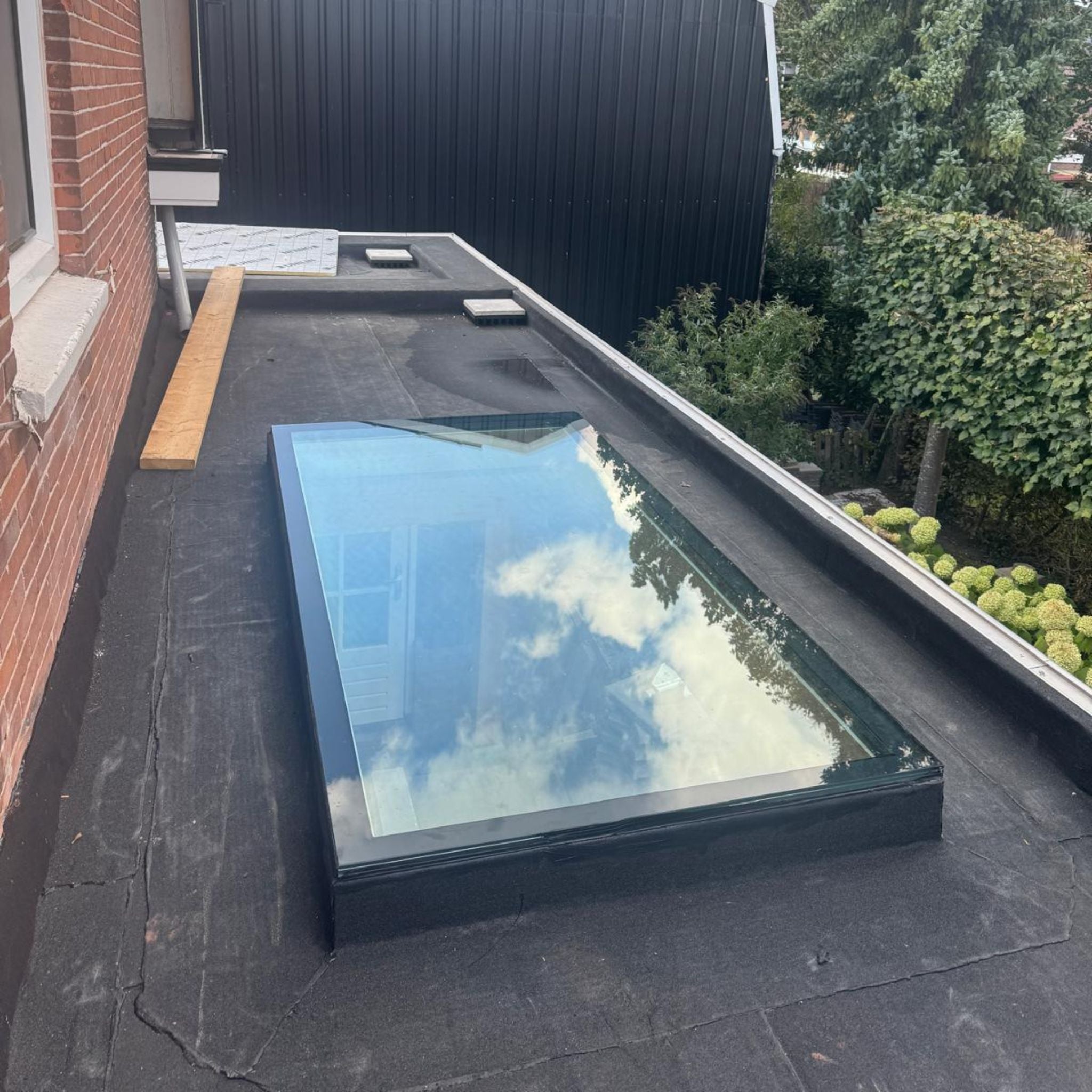 100 x 200 cm Dakraam plat dak, Driedubbel glas, U-waarde: 0,9 W/m²K
