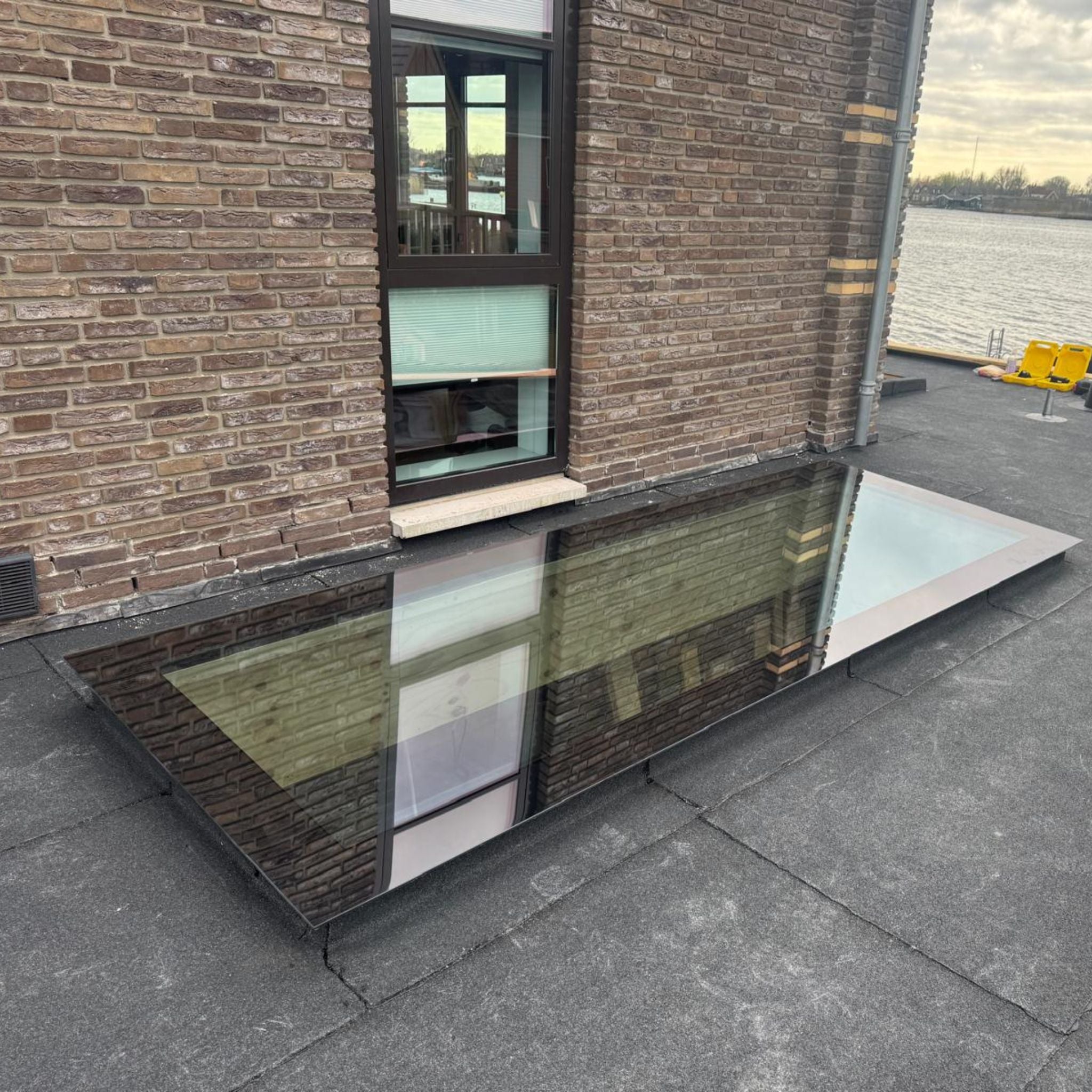 60 x 120 cm Dakraam plat dak, Driedubbel glas, U-waarde: 0,9 W/m²K