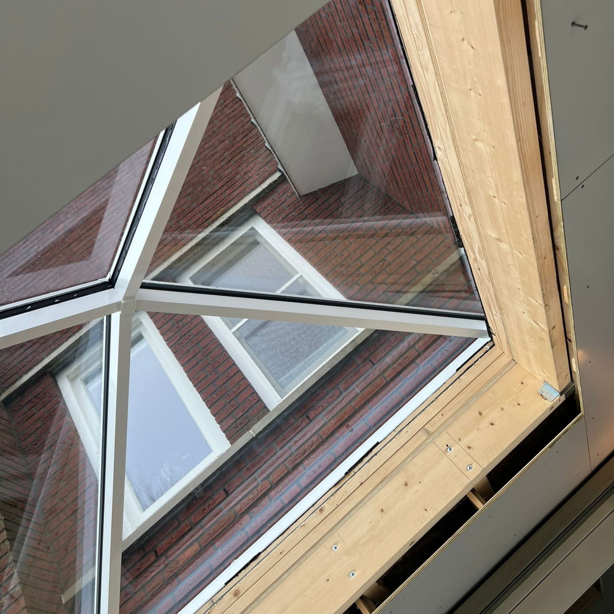 125 x 125 cm Lichtstraat plat dak Pyramid