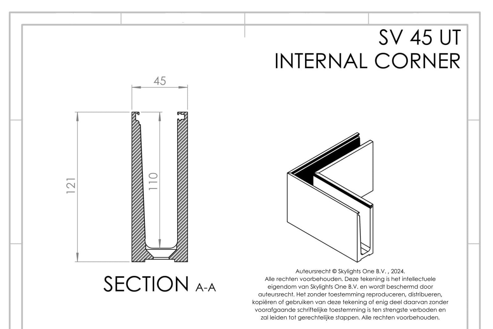 HOEK voor sv 45 ut Profiel