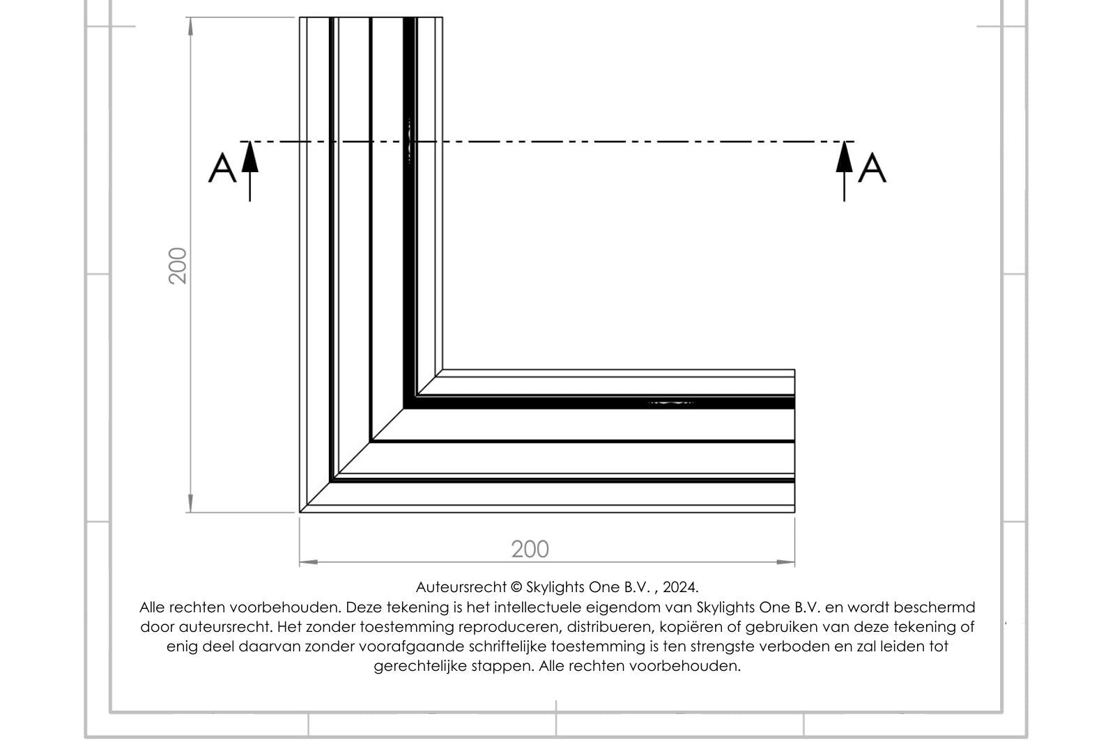 HOEK voor sv 55 uf Profiel