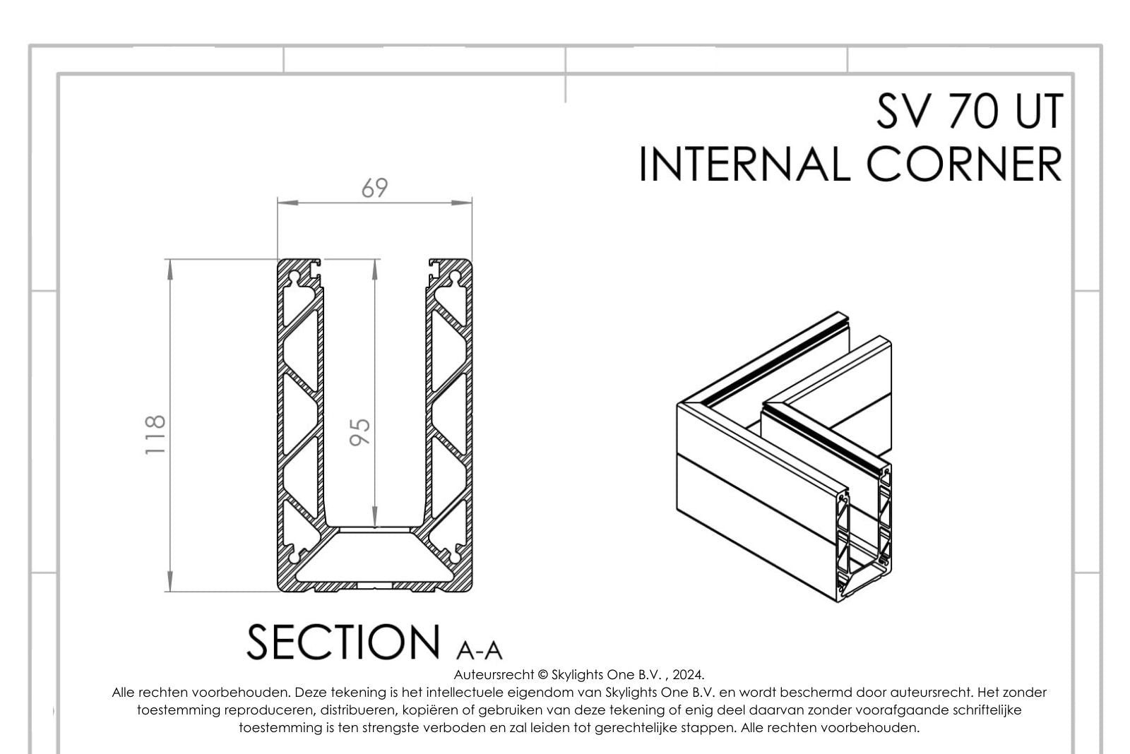 HOEK voor sv 70 ut Profiel