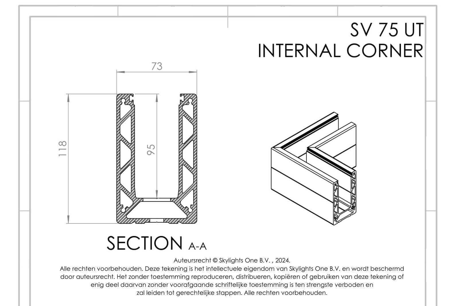 HOEK voor sv 75 ut Profiel