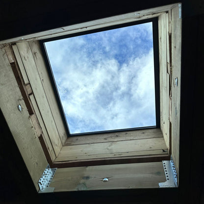 100 x 200 cm Aluminium dakraam – Dubbel glas