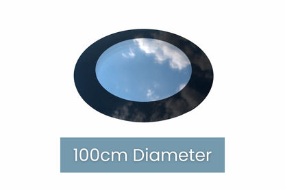 Cirkelvormig Dakraam 100 cm Diameter, Driedubbel glas, U-waarde: 0,9 W/m²K