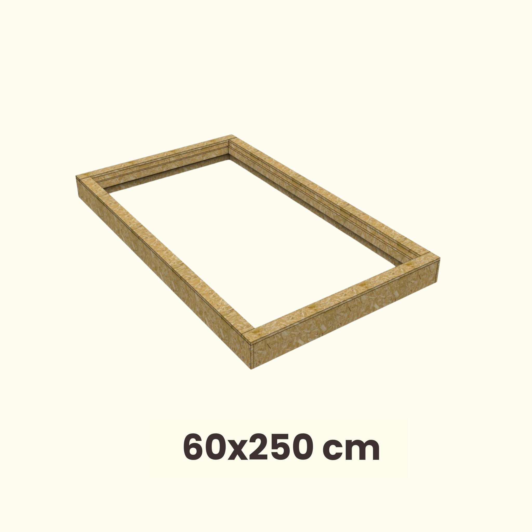 Dakopstand schuin dak voor Dakraam 60 x 250 cm