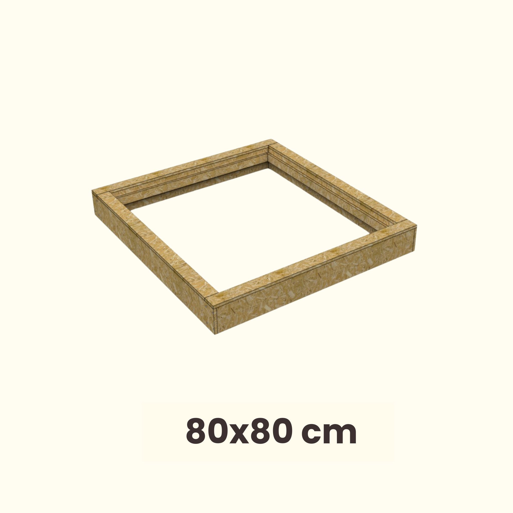 Dakopstand schuin dak voor Dakraam 80 x 80 cm