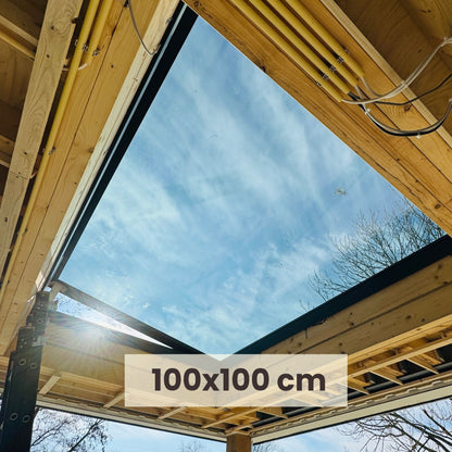 100 x 100 cm Dakraam elektrisch openen