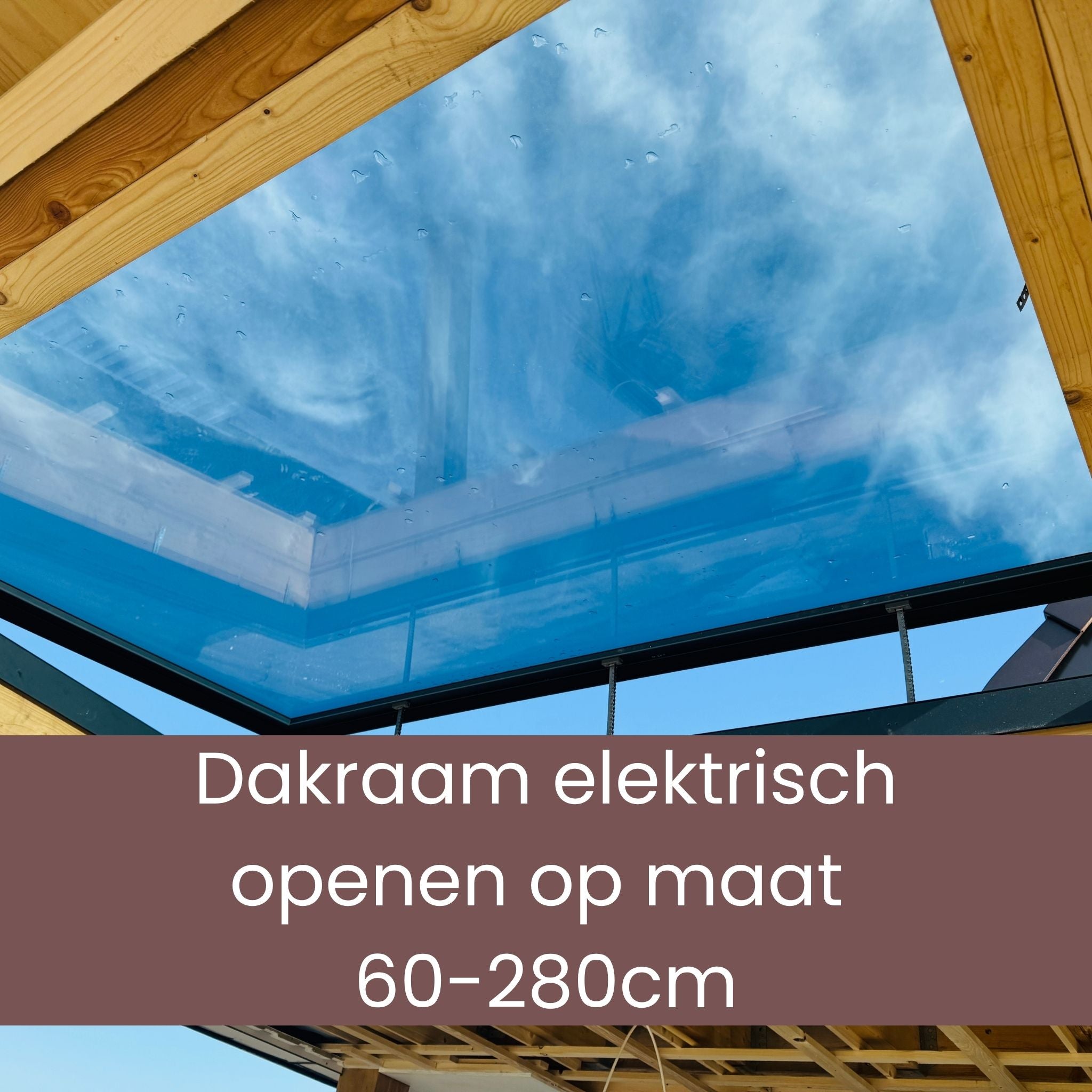 Platdakraam Elektrisch op maat 60-280cm