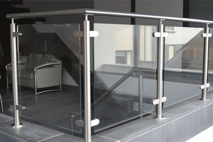 Roestvrijstalen Balustrade Eindpaal - Links