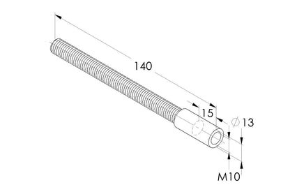 Juliet Balkon Systeem met Glas Adapters