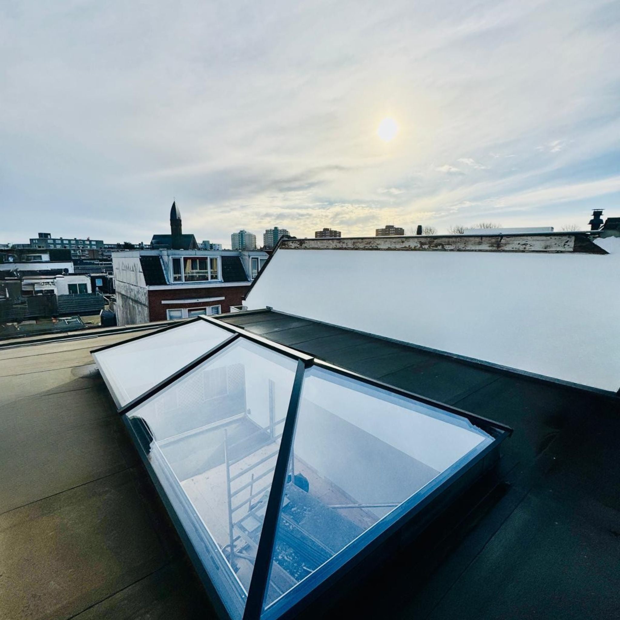 100 x 150 cm Lichtstraat plat dak Hedendaags