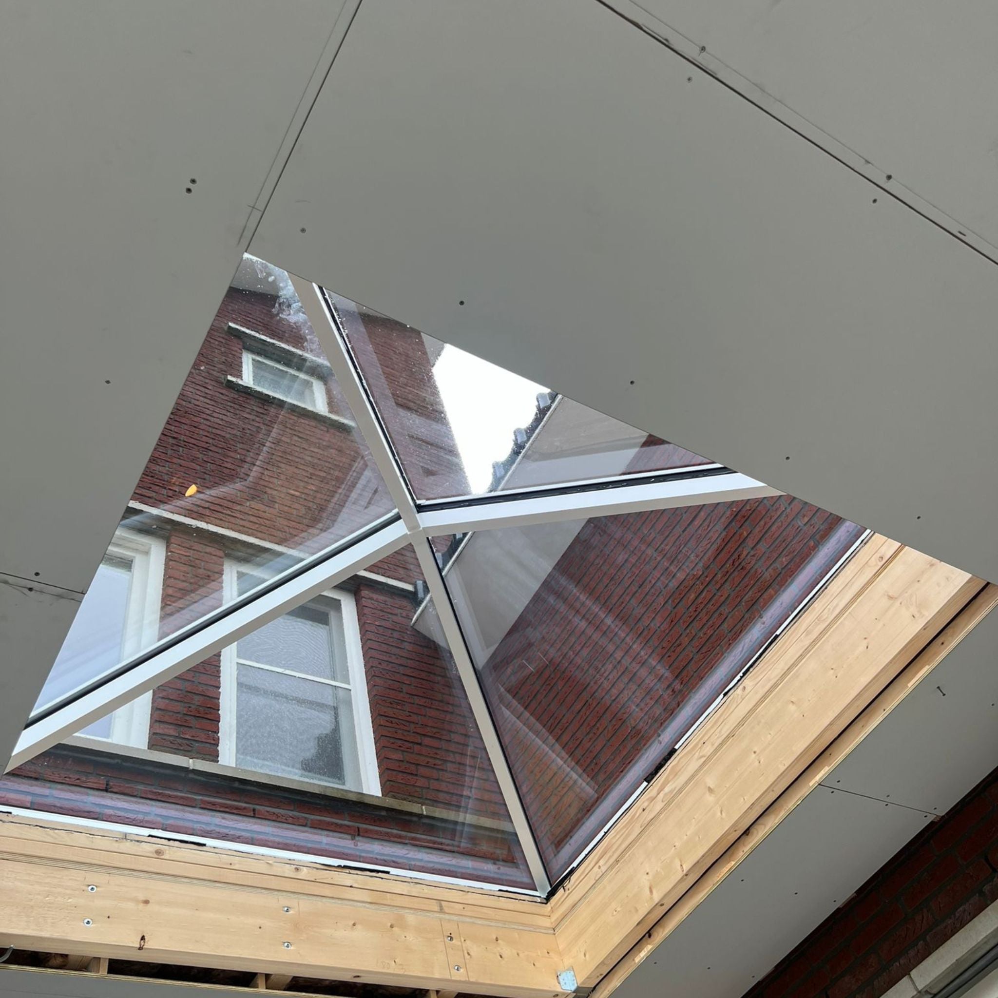 100 x 100 cm Lichtstraat plat dak Pyramid