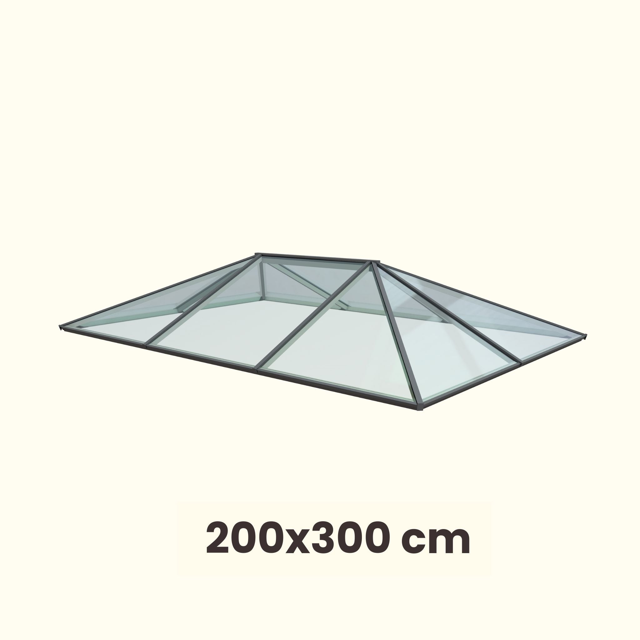 200 x 300 cm Lichtstraat plat dak Regulier