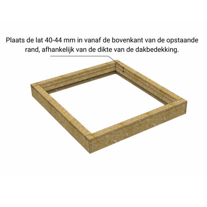 Dakopstand schuin dak voor Dakraam 80 x 120 cm