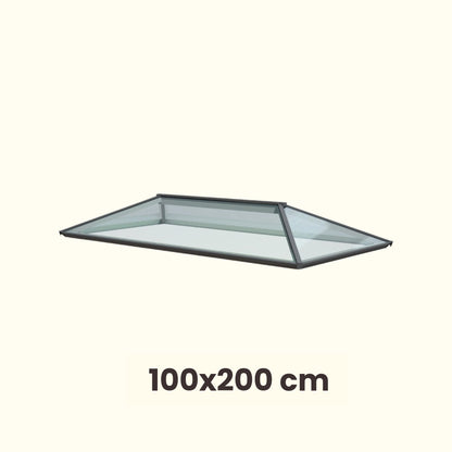 100 x 200 cm Lichtstraat plat dak Hedendaags