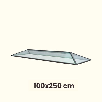 100 x 250 cm Lichtstraat plat dak Hedendaags