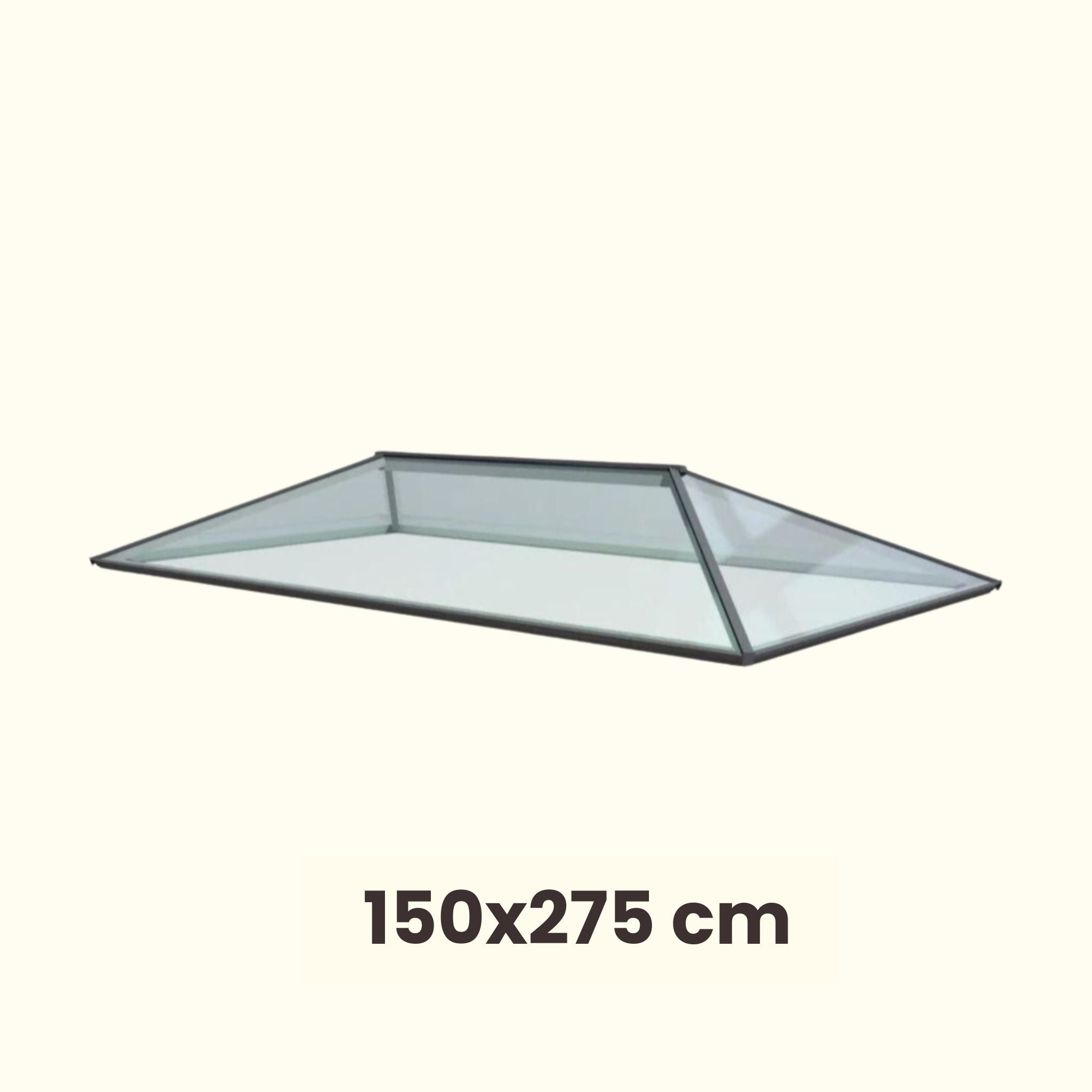 150 x 275 cm Lichtstraat plat dak Hedendaags