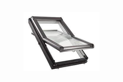 Roto Schuin Dakraam Midden Draaibaar 74 x 118 cm kunststof wit