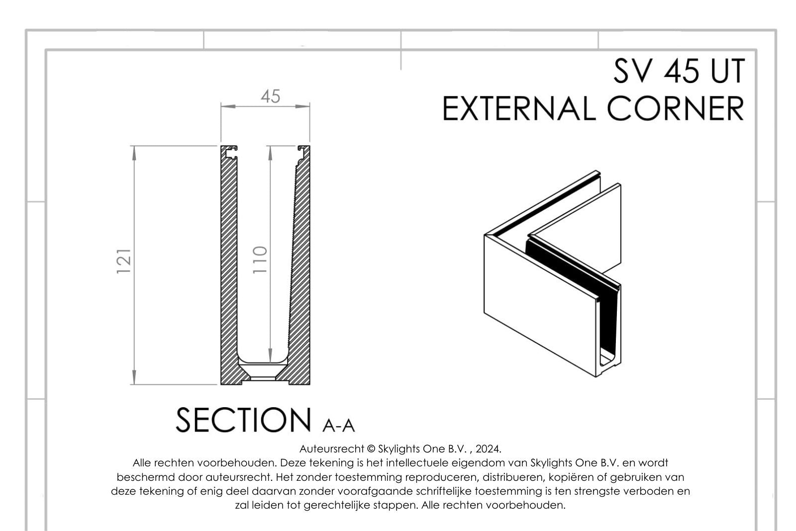 HOEK voor sv 45 ut Profiel