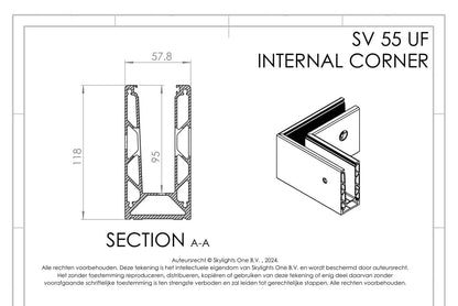 HOEK voor sv 55 uf Profiel