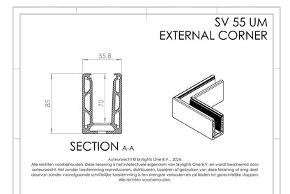 HOEK voor sv 55 utm Profiel