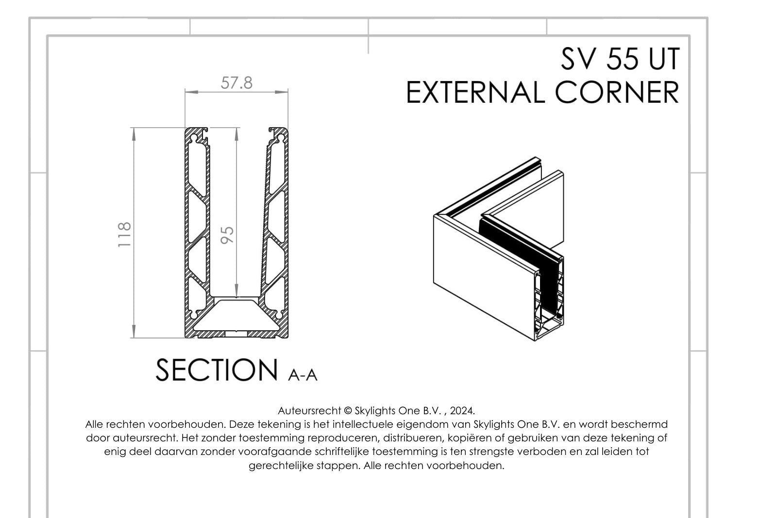 HOEK voor sv 55 ut Profiel