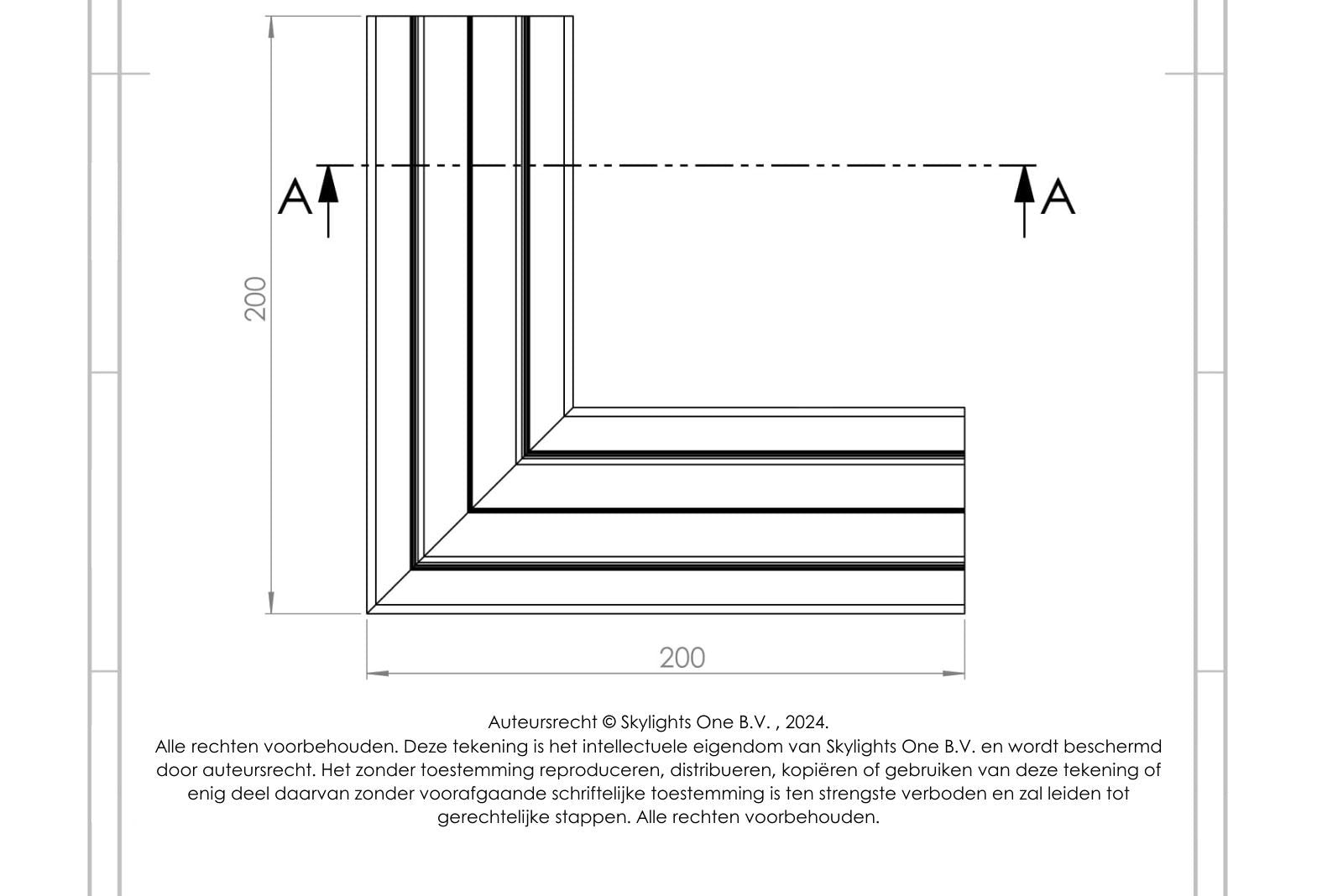 HOEK voor sv 70 uf Profiel