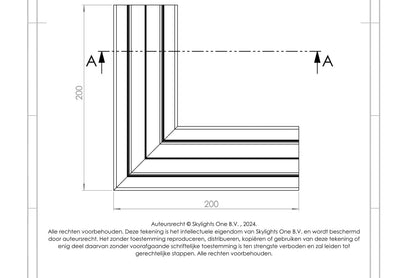 HOEK voor sv 70 uf Profiel