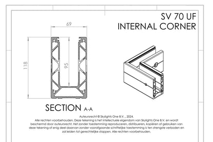 HOEK voor sv 70 uf Profiel