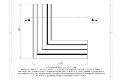 HOEK voor sv 70 uf Profiel