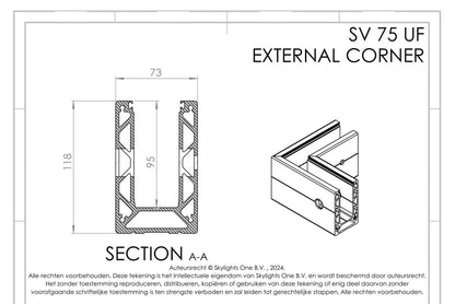 HOEK voor sv 75 uf Profiel