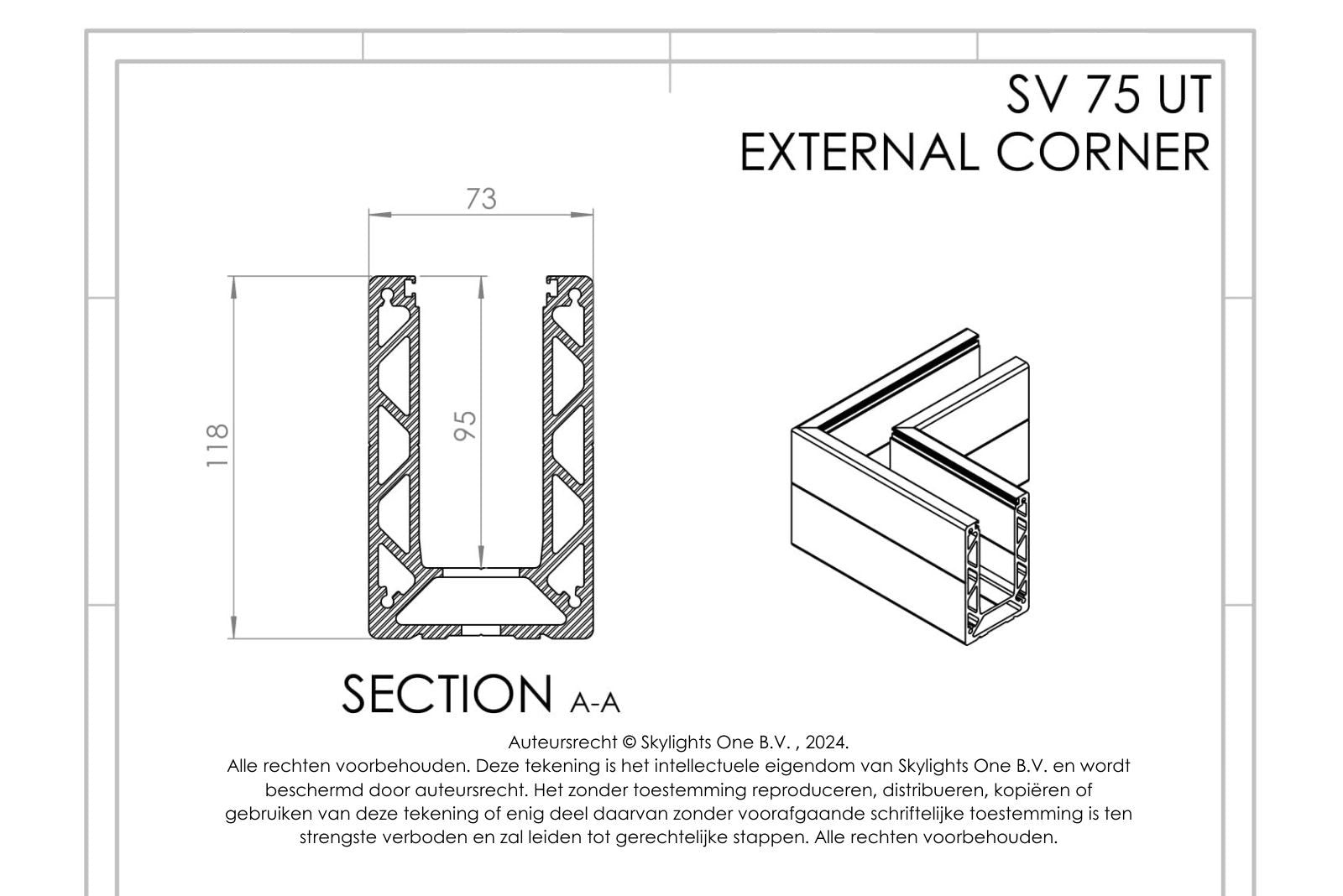 HOEK voor sv 75 ut Profiel