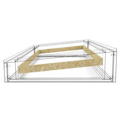 Dakopstand plat dak voor Dakraam 80 x 80 cm